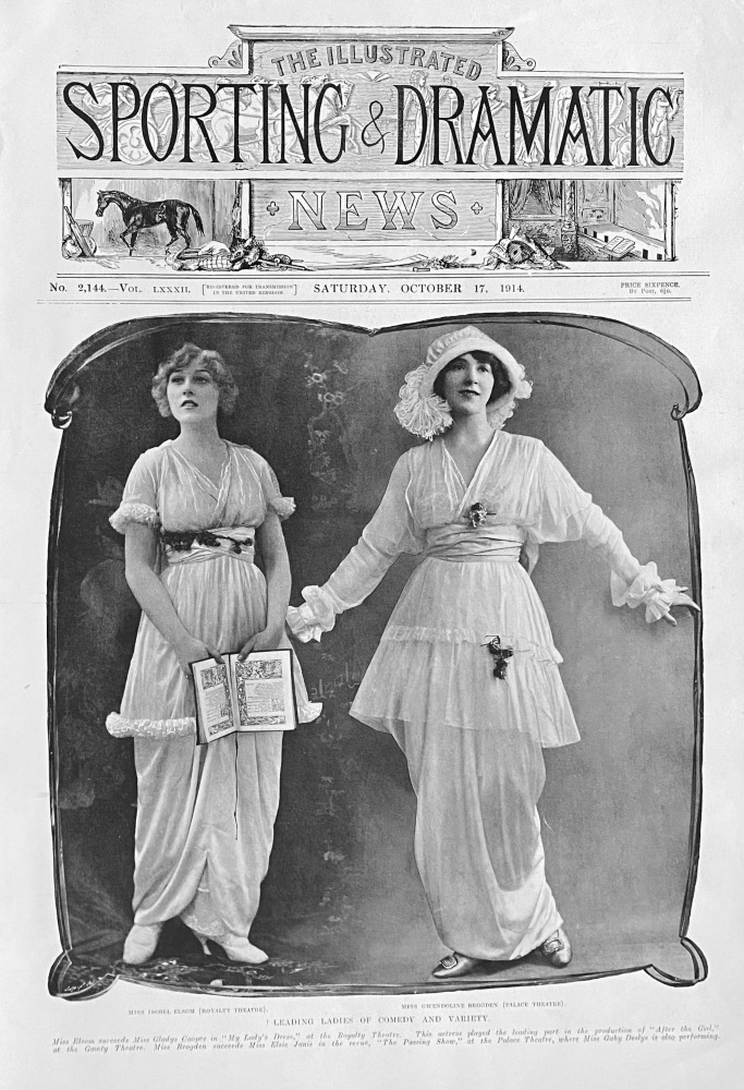 Leading Ladies of Comedy and Variety.  1914.