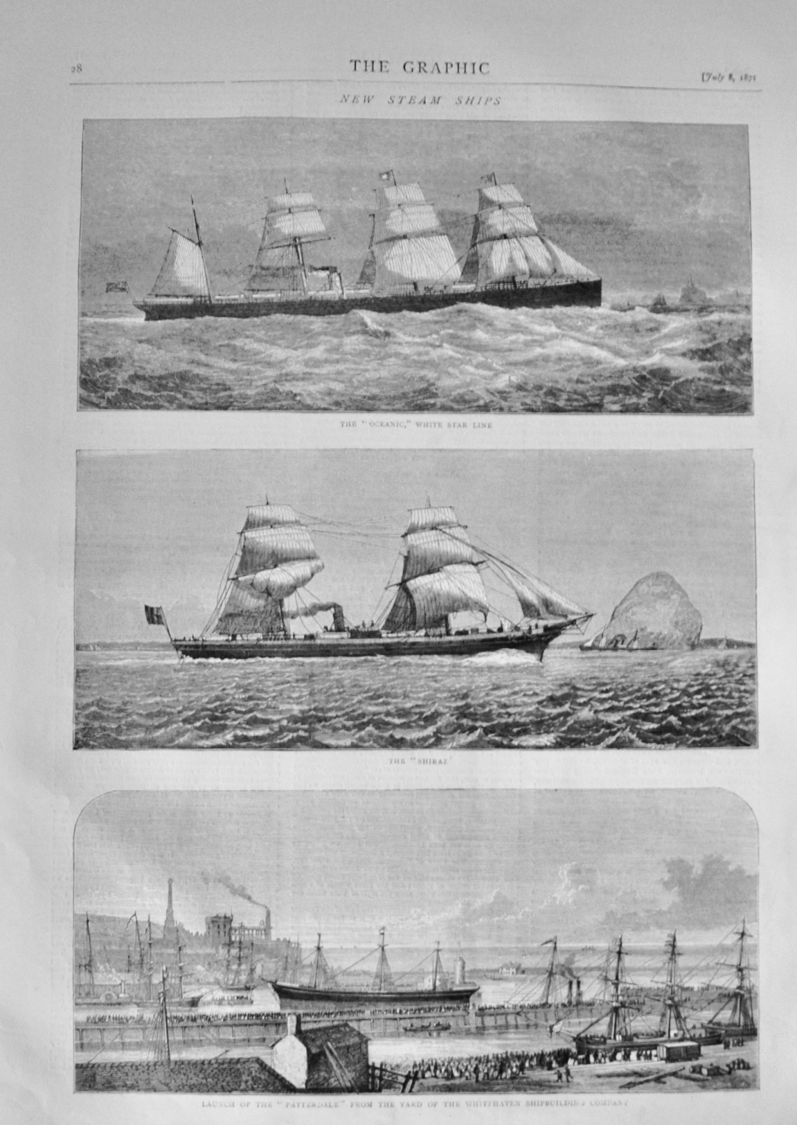 New Steam Ships - 1871