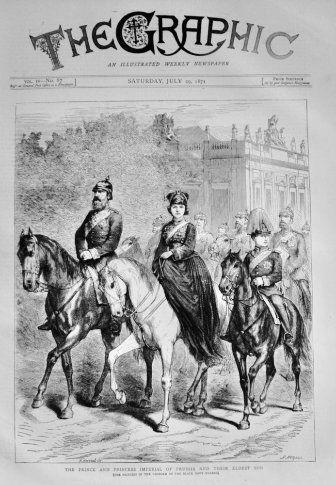 The Prince and Princess Imperial of Prussia - 1871