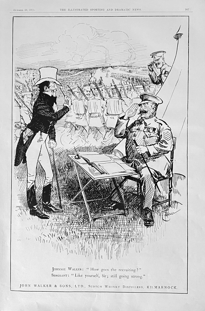 John Walker & Sons, Ltd., Scotch Whisky Distillers, Kilmarnock.  1914.
