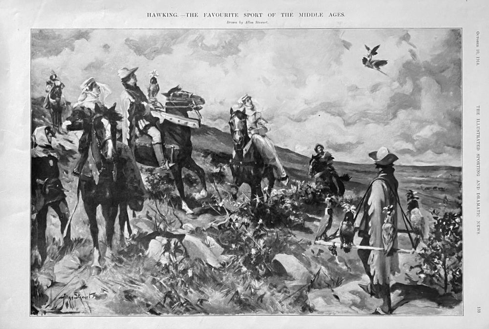 Hawking,- The Favourite Sport of the Middle Ages.  1914.