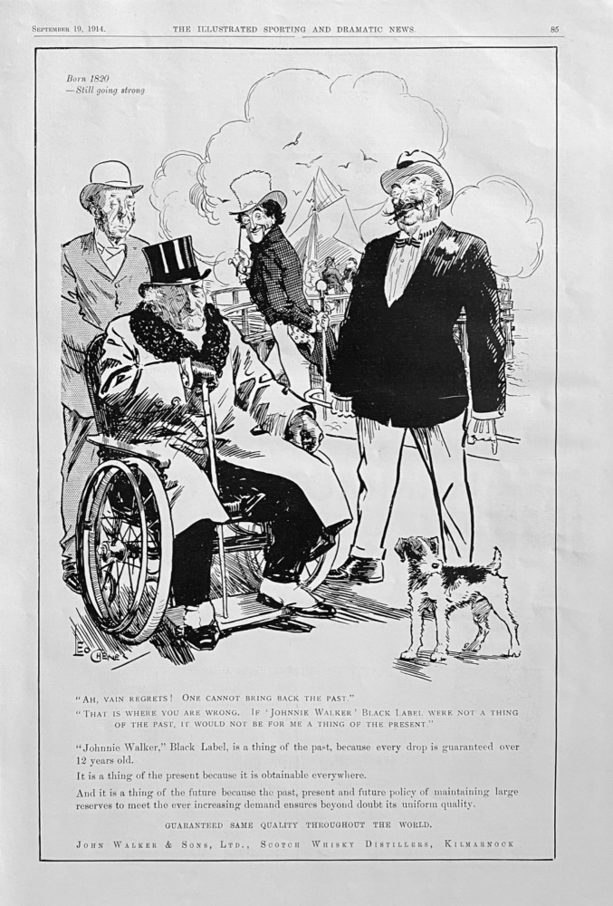 John Walker & Sons, Ltd., Scotch Whisky Distillers, Kilmarnock.  1914.