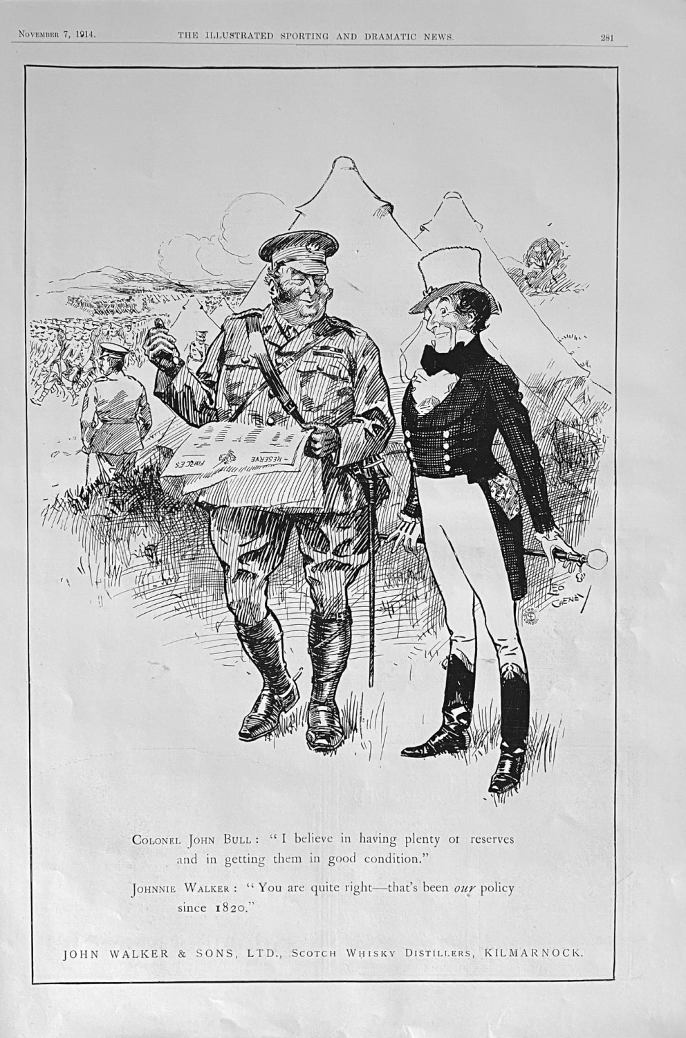 John Walker & Sons, Ltd., Scotch Whisky Distillers, Kilmarnock.