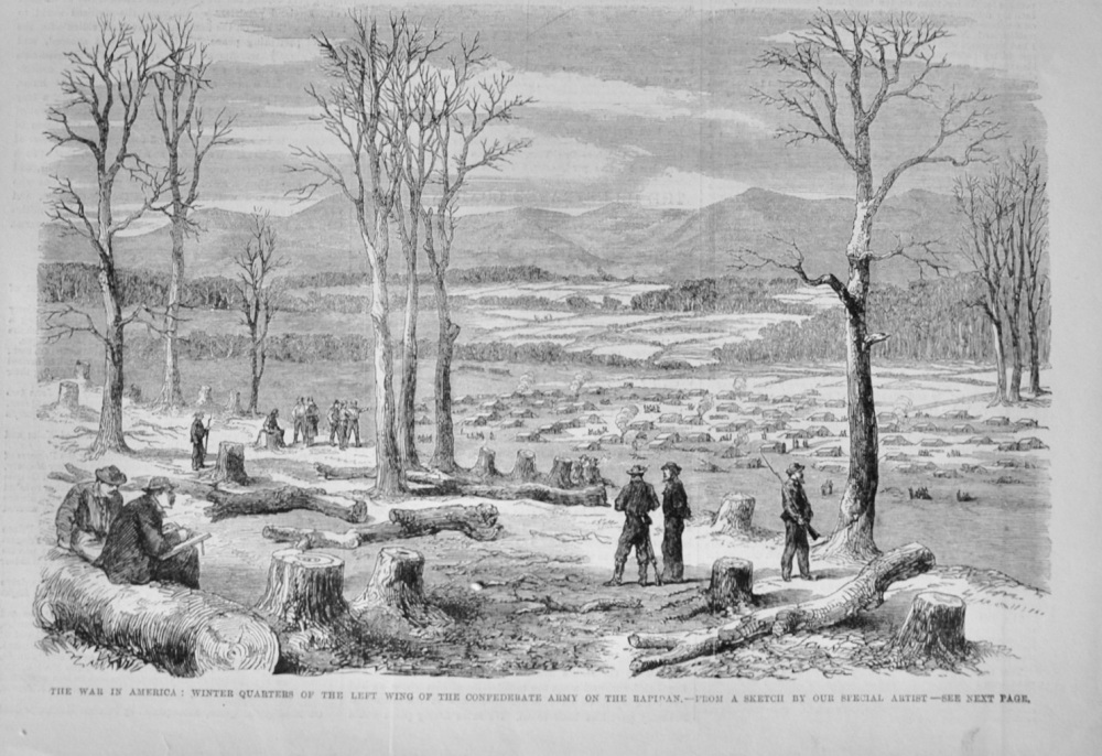 Winter Quarters of the Confederate Army - 1864
