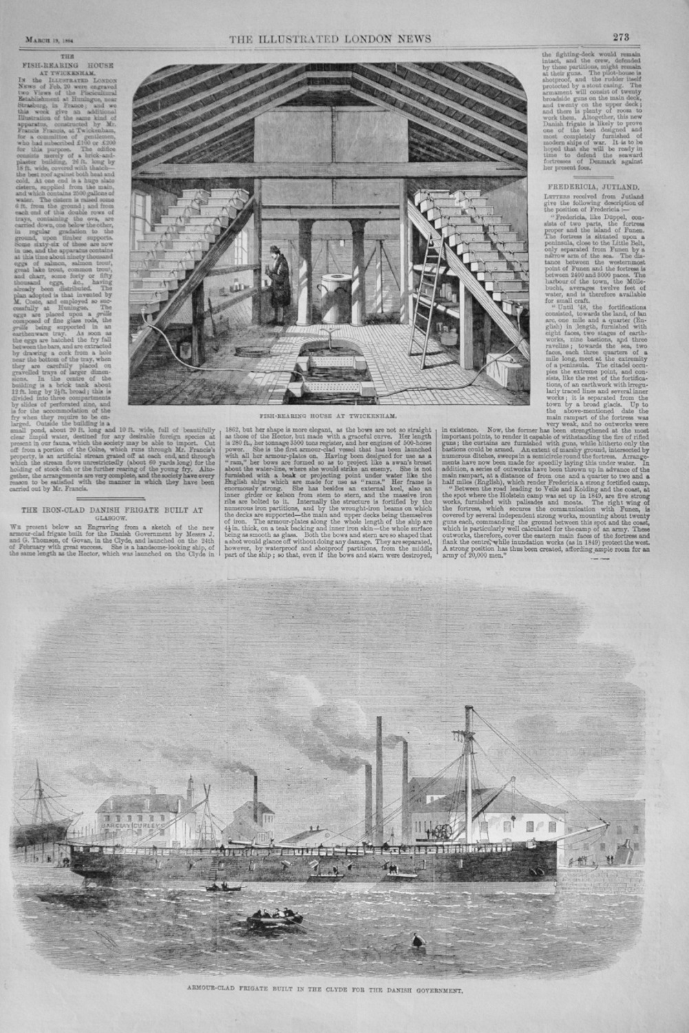 Iron Clad Frigate for the Danish Government - 1864