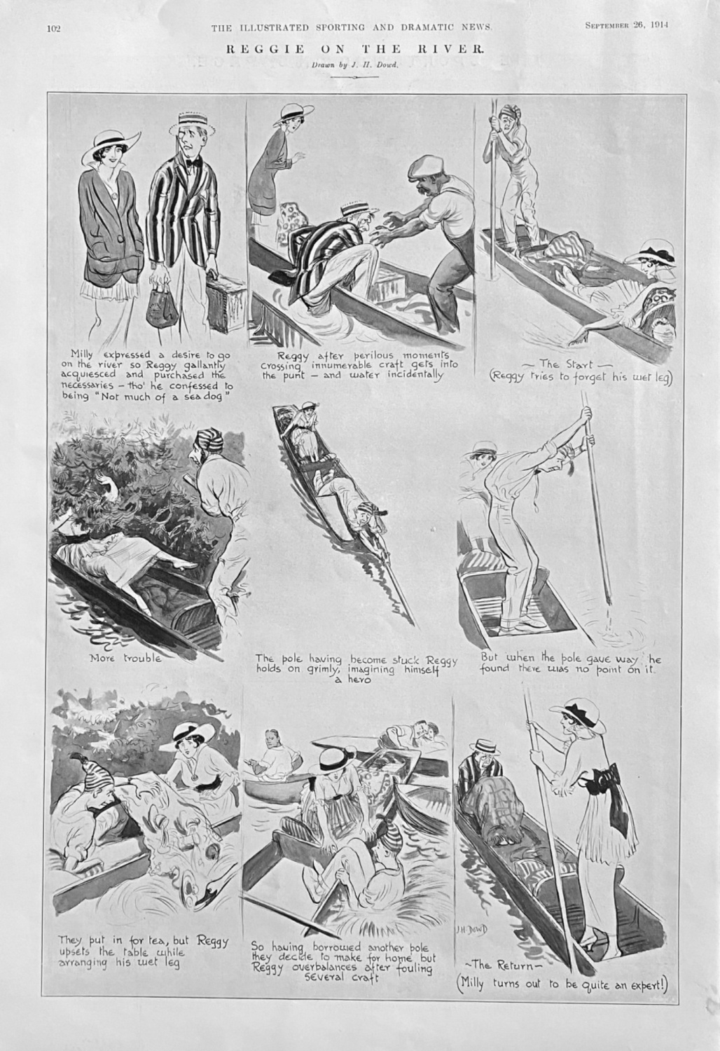 Reggie on the River.  1914.