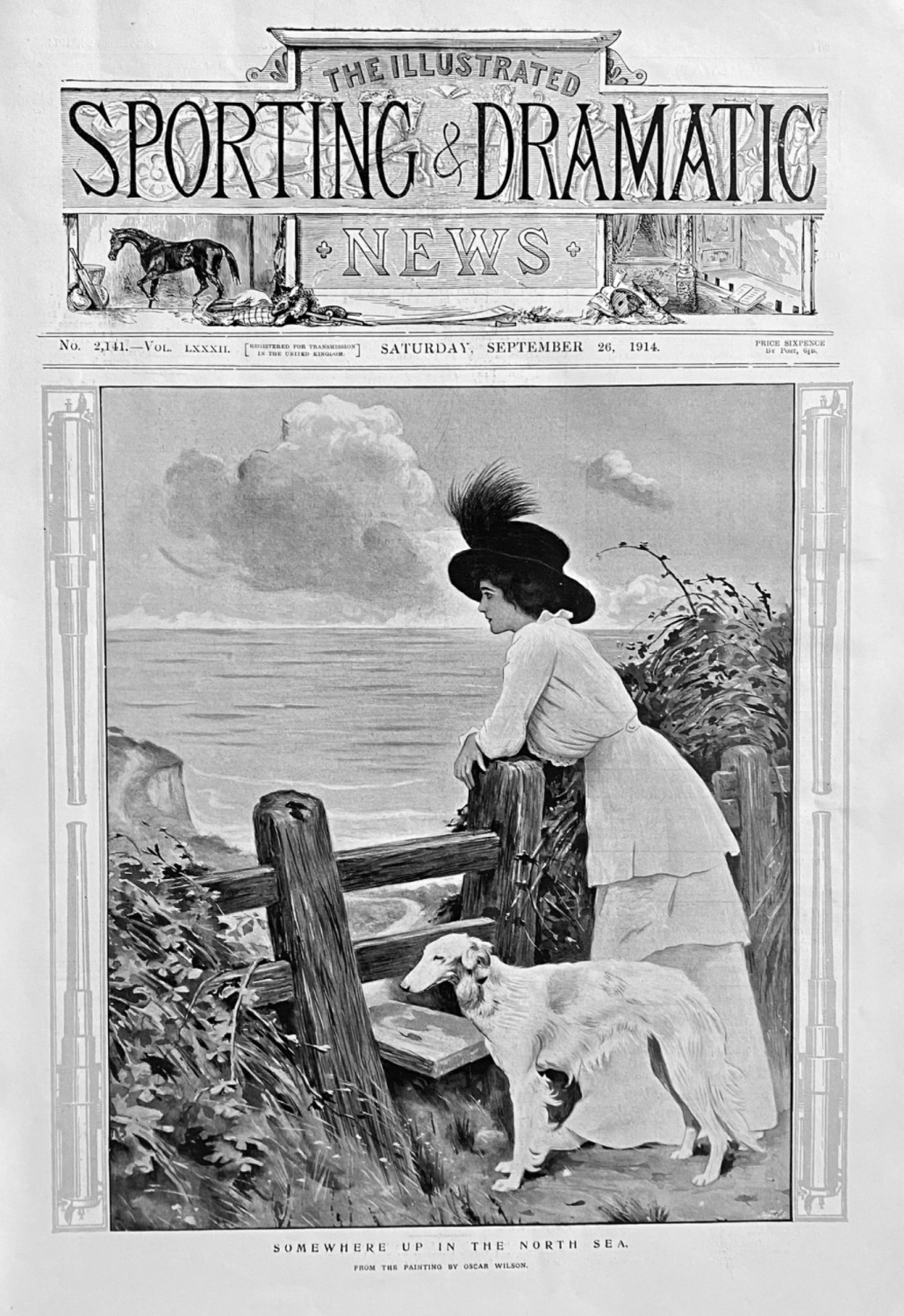 Somewhere up in the North Sea.  1914.