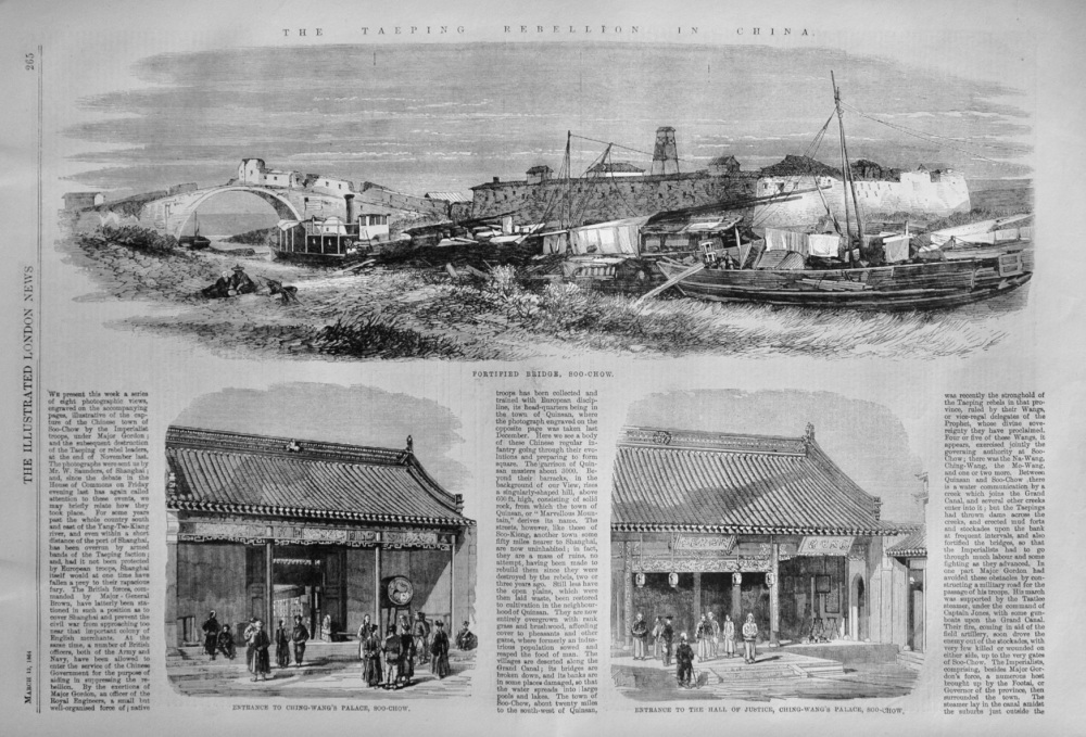 The Taeping Rebellion in China - 1864