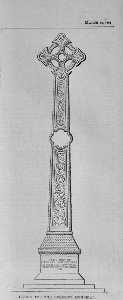 The Lucknow Memorial - 1864