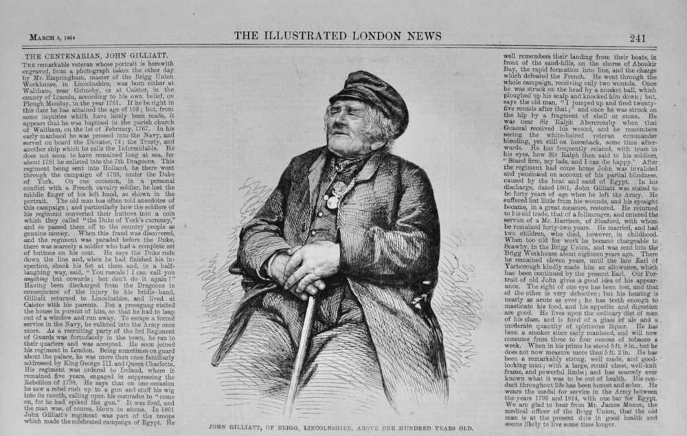 John Gilliatt, of Brigg - 1864