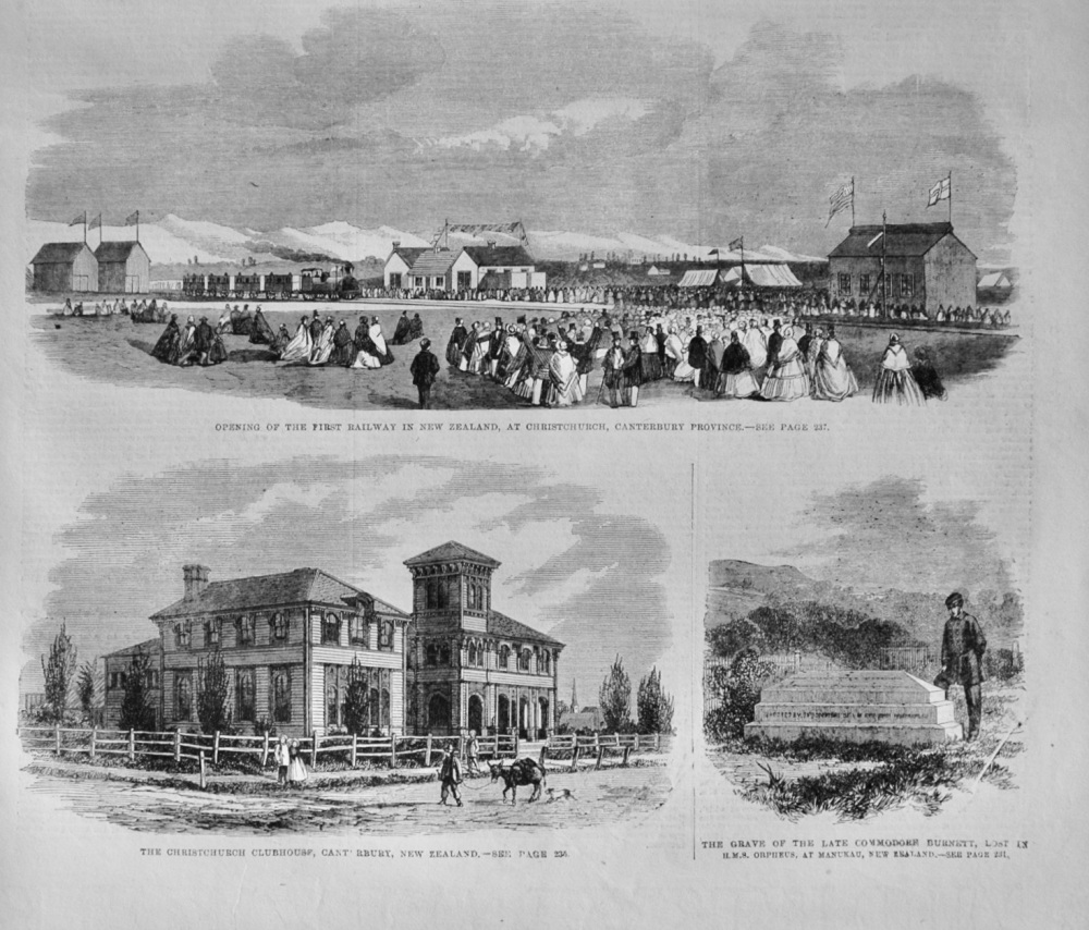 Opening of the First Railway in New Zealand - 1864