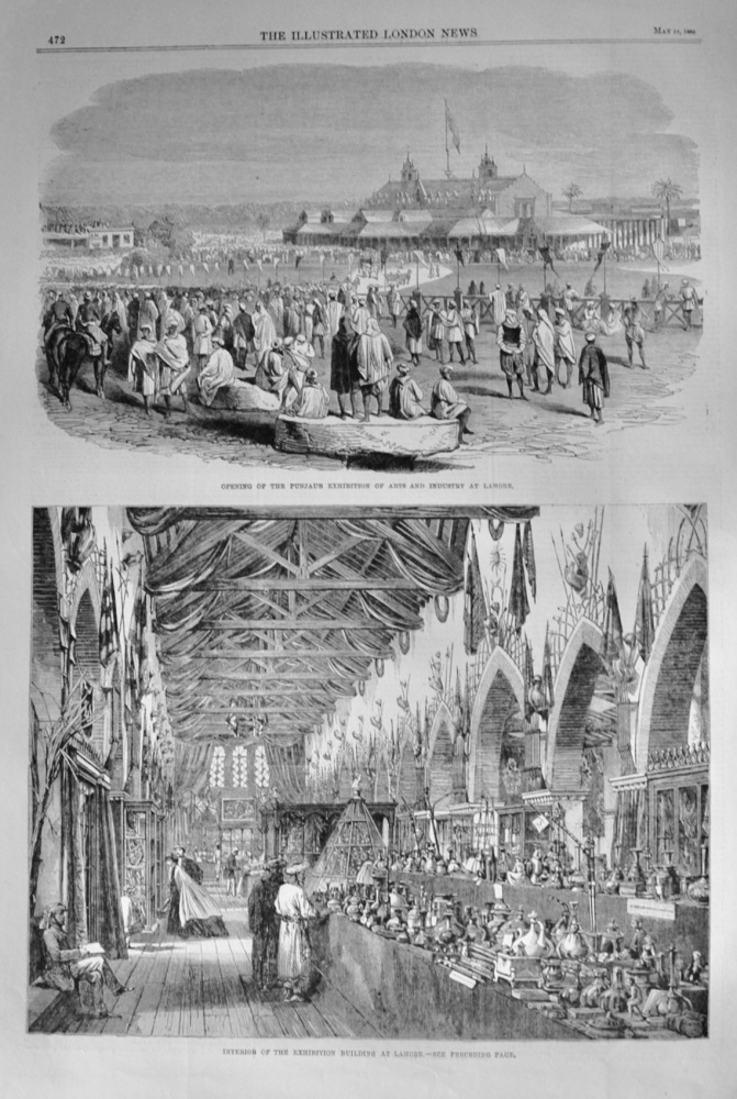 Opening of the Punjab Exhibition at Lahore - 1864