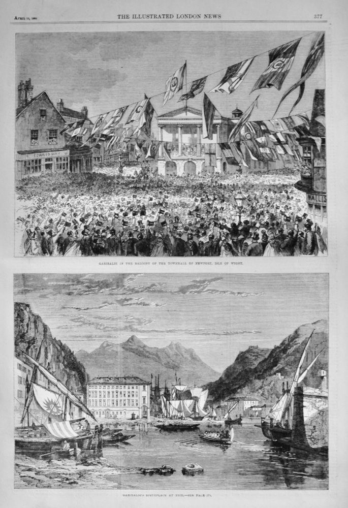 Garibaldi's Birthplace in Nice - 1864