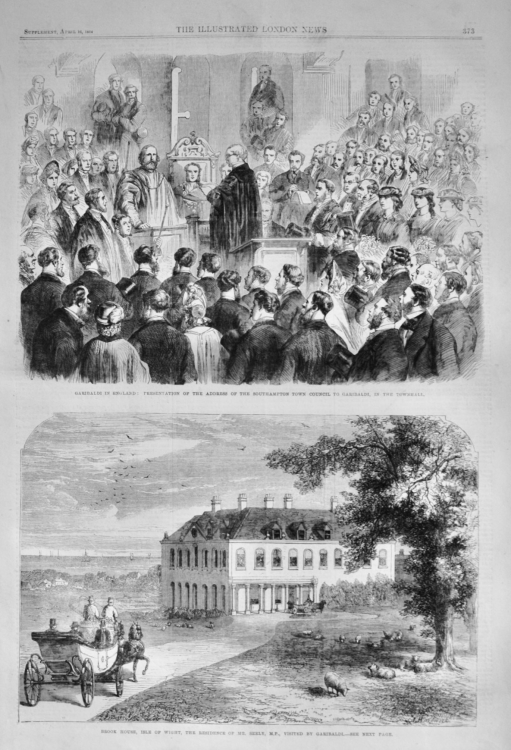 Garibaldi in England - 1864