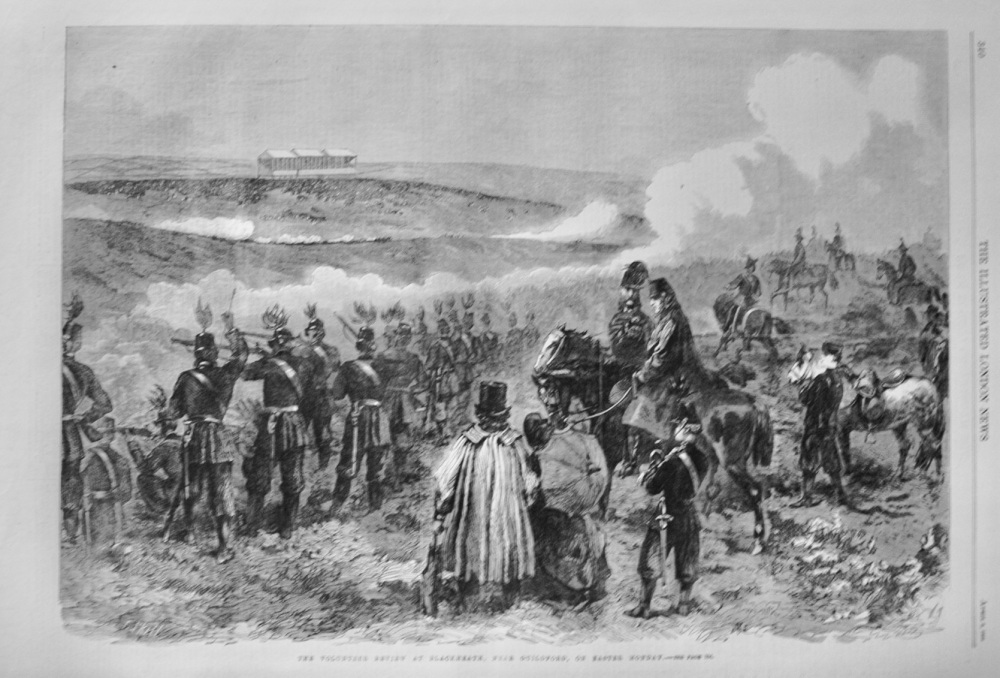 The Volunteer Review at Blackheath - 1864