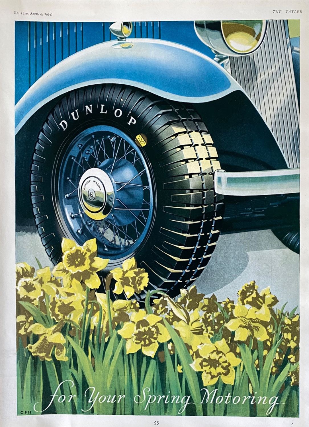 Dunlop Tyres.  1934.