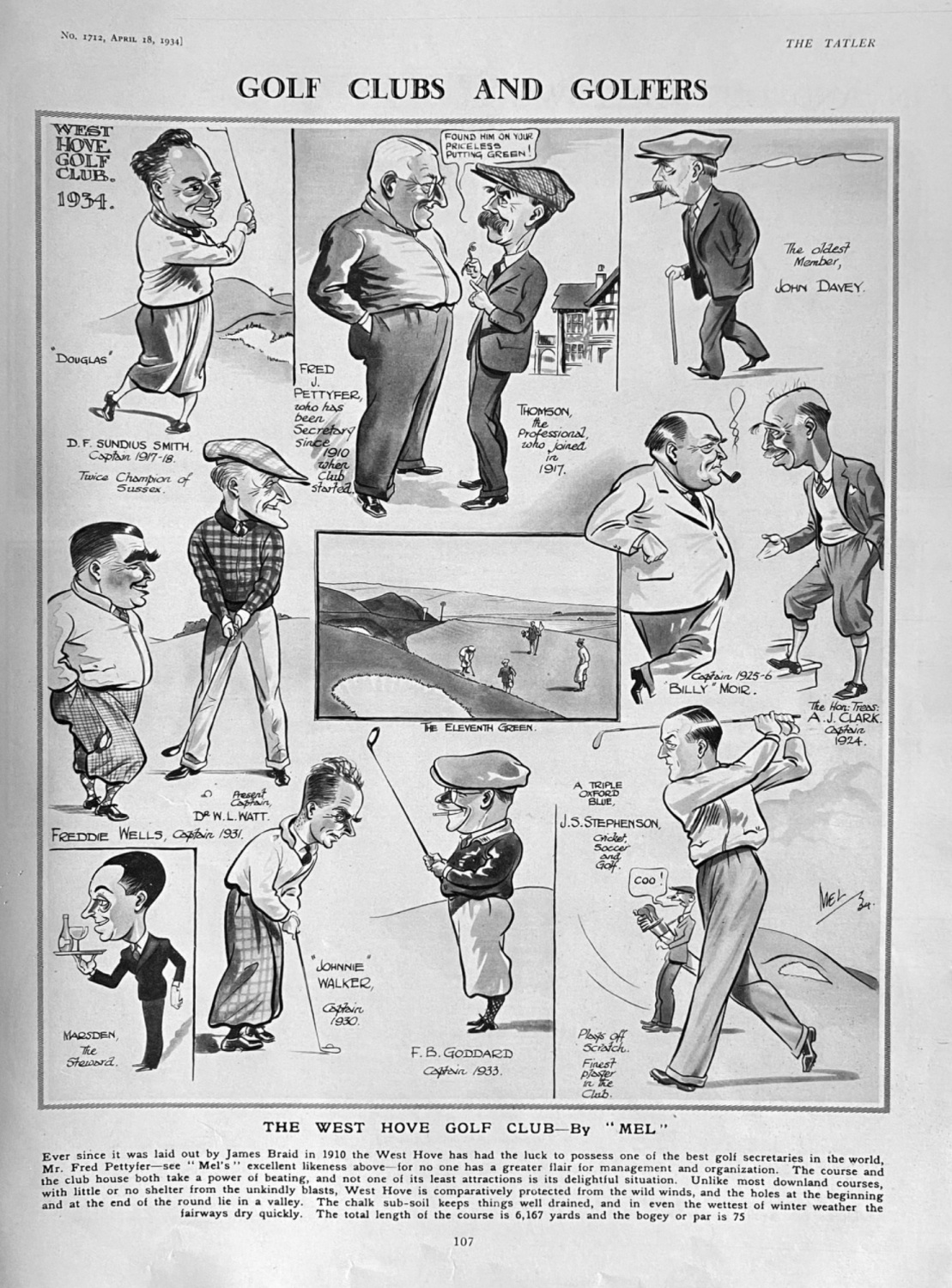Golf Clubs and Golfers. :  The West Hove Golf Club.  1934.