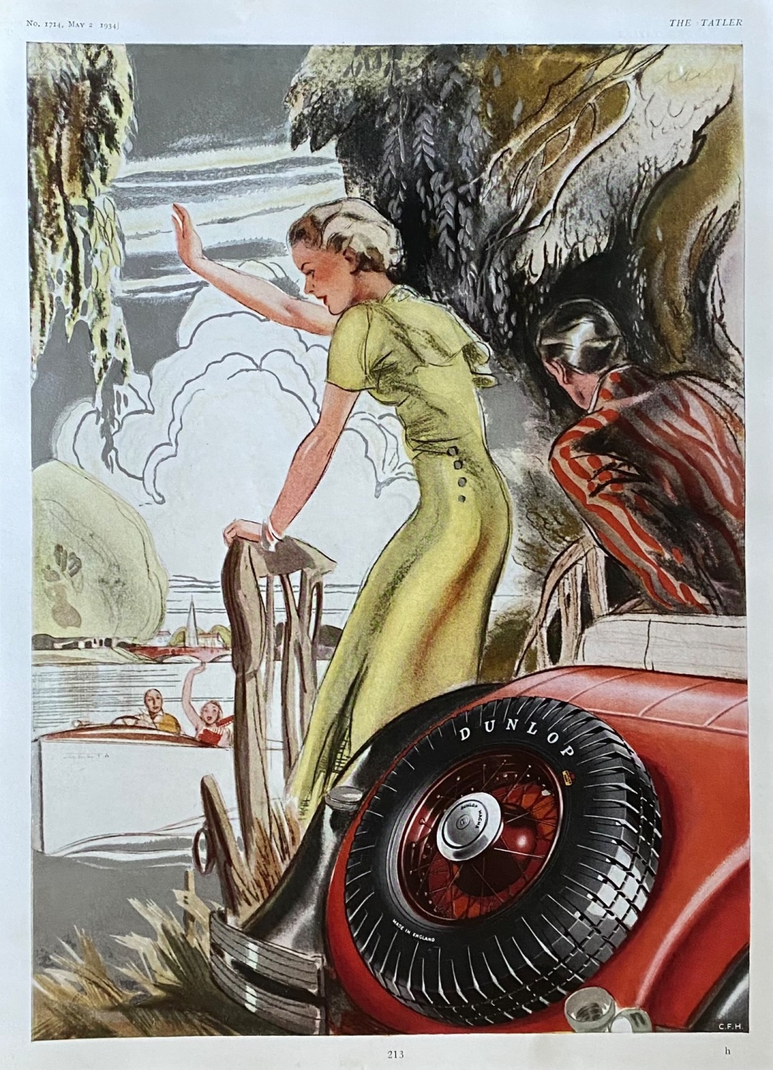 Dunlop Tyres.  1934.