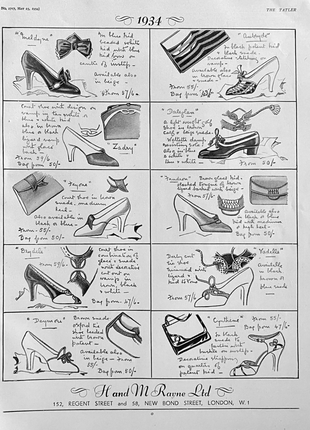H. and M  Rayne  Ltd.  (Shoe Manufacturer)  1934..