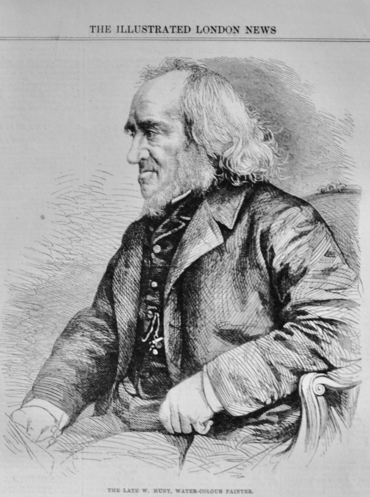 W. Hunt, Watercolour Painter - 1864
