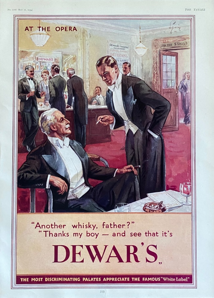 Dewar's  Whisky.  1934.
