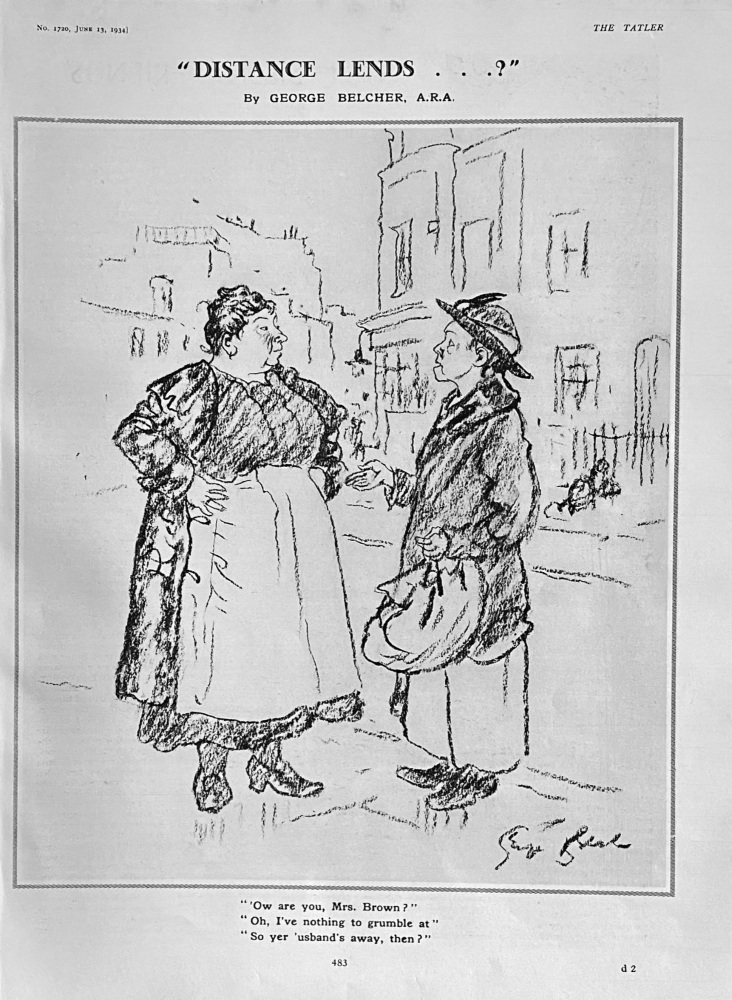 "Distance Lends . . .?"   1934.