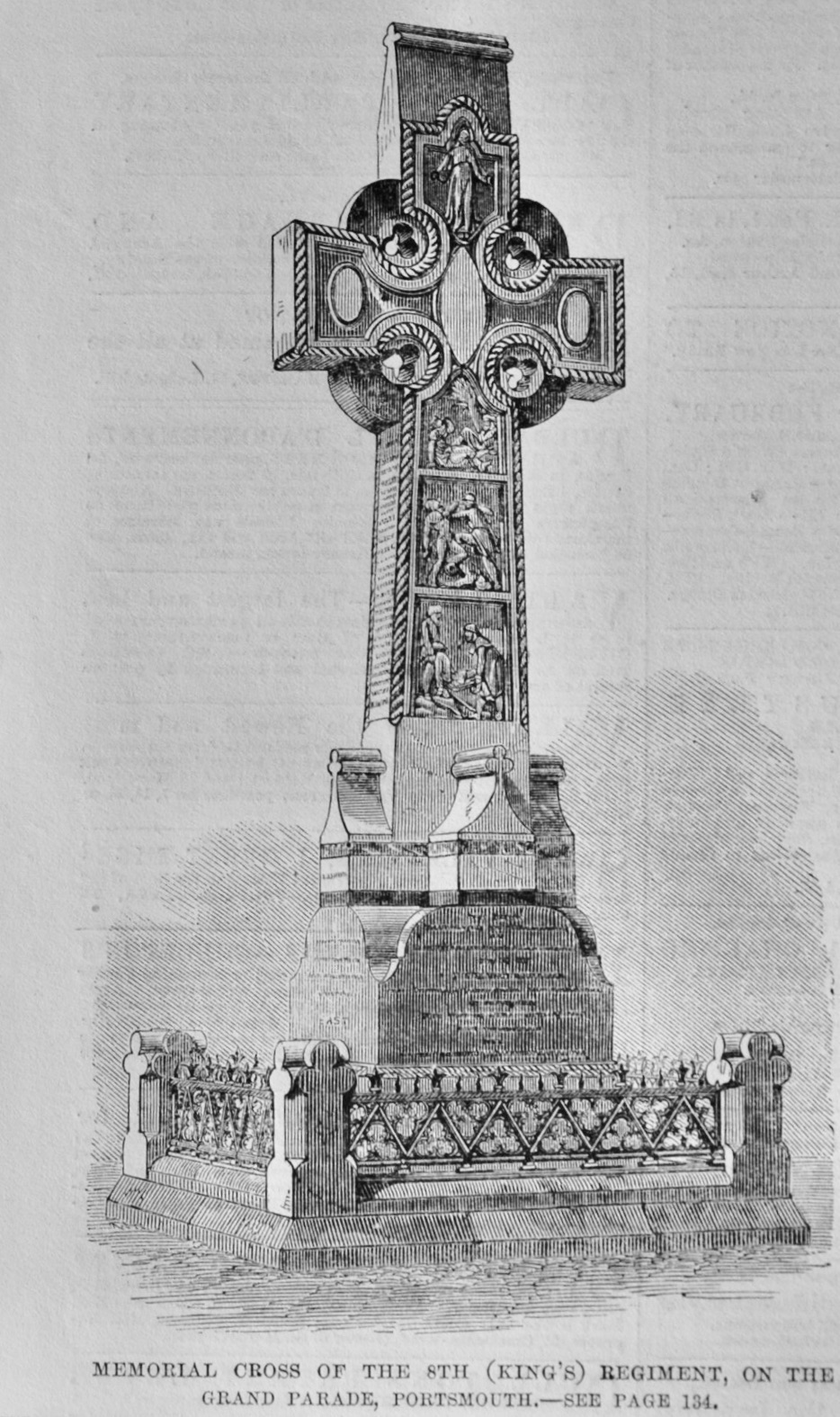 Memorial Cross of the 8th King's Regiment - 1864