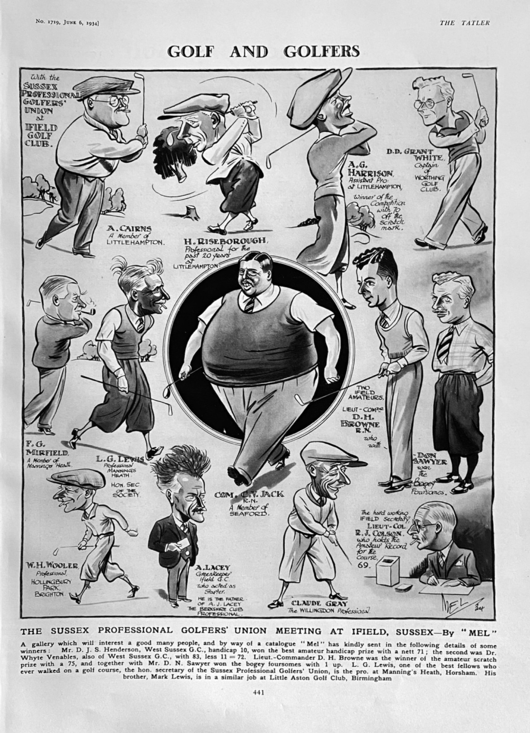 Golf and Golfers.  1934.