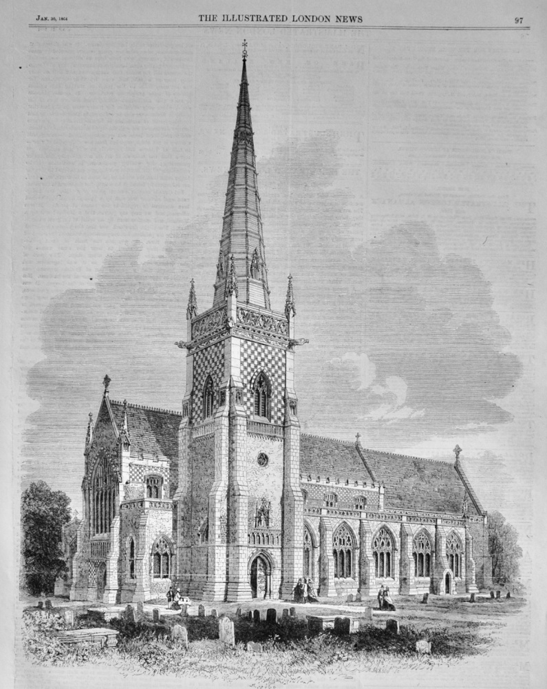 St Mary Tower Church, Ipswich - 1864