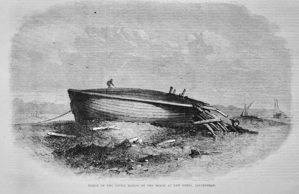 Wreck of the Lottie Sleigh - 1864