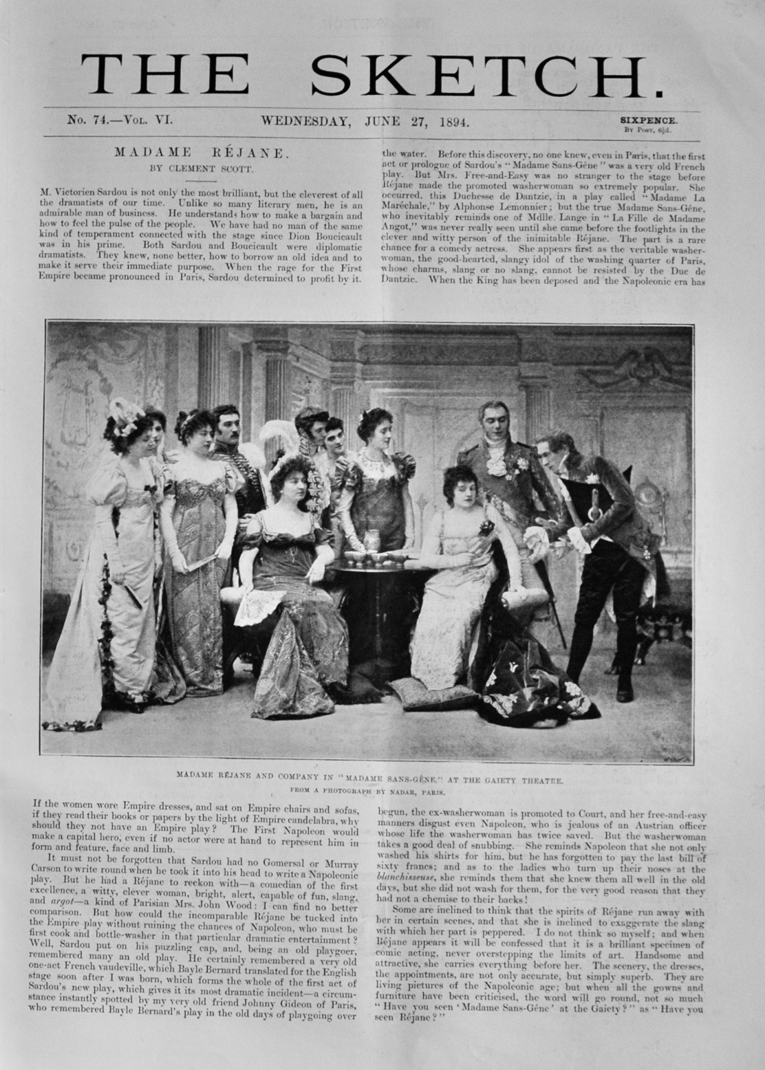 The Sketch - June 27, 1894