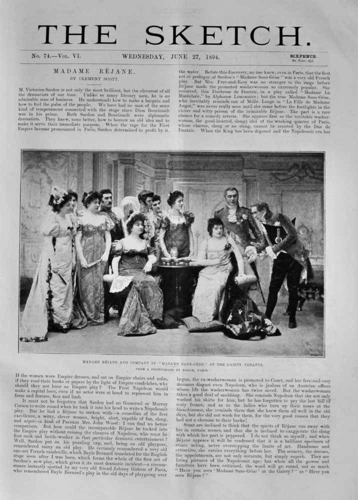 The Sketch - June 27, 1894