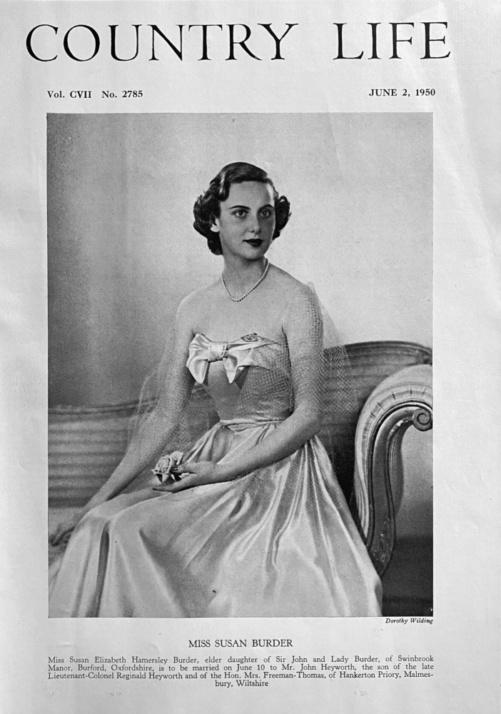 Miss Susan Burder.  1950.
