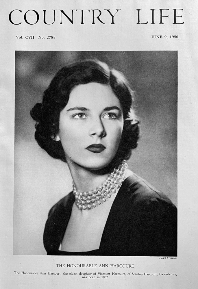 The Honourable Ann Harcourt.  1950.