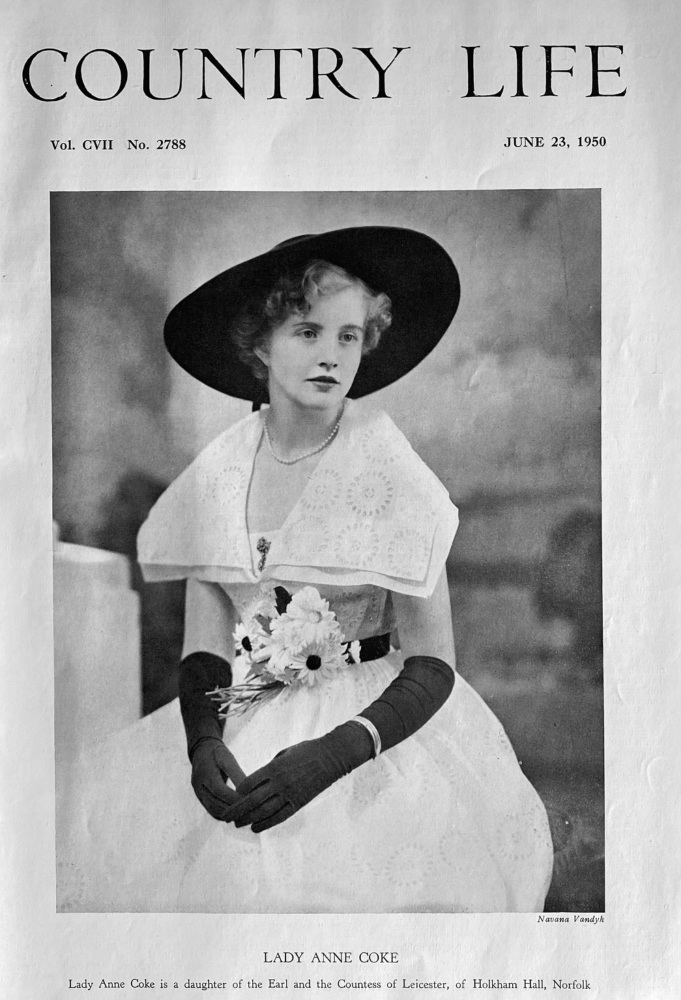 Lady Anne Coke.  1950.