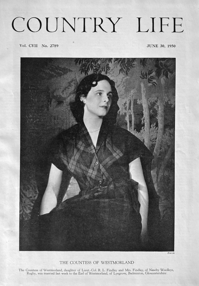 The Countess of Westmorland.  1950.