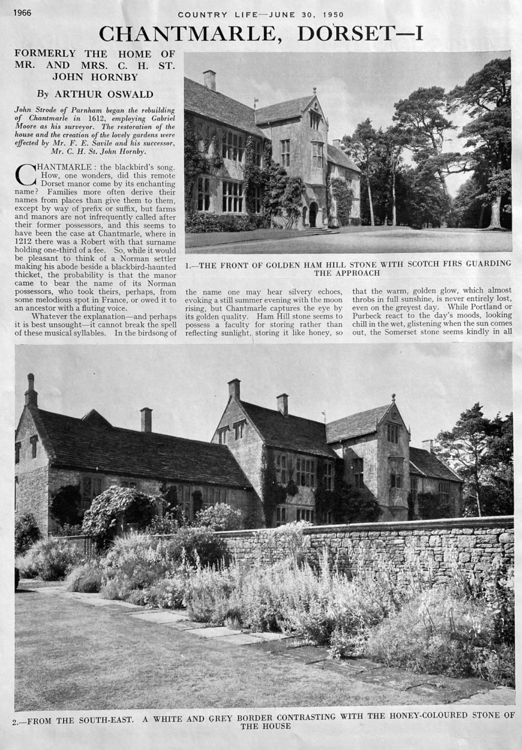 Chantmarle, Dorset- I.