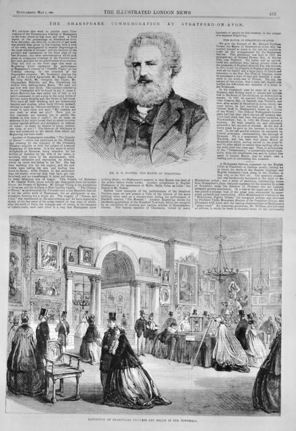 The Shakespeare Commemoration at Stratford-on-Avon - 1864