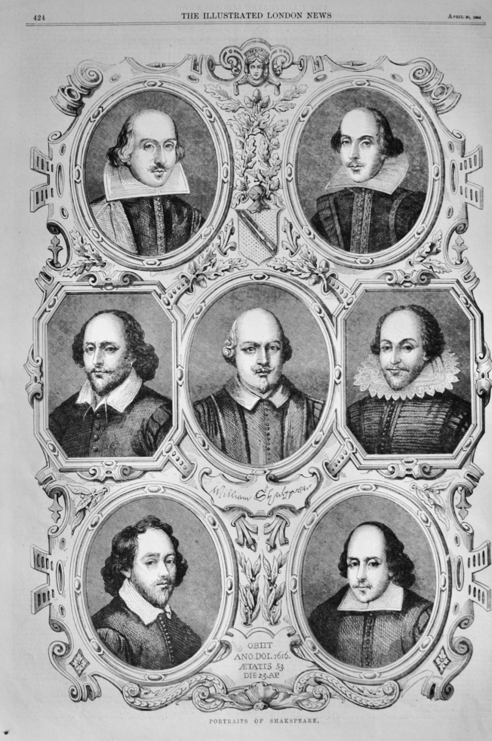 Portraits of  Shakspeare - 1864