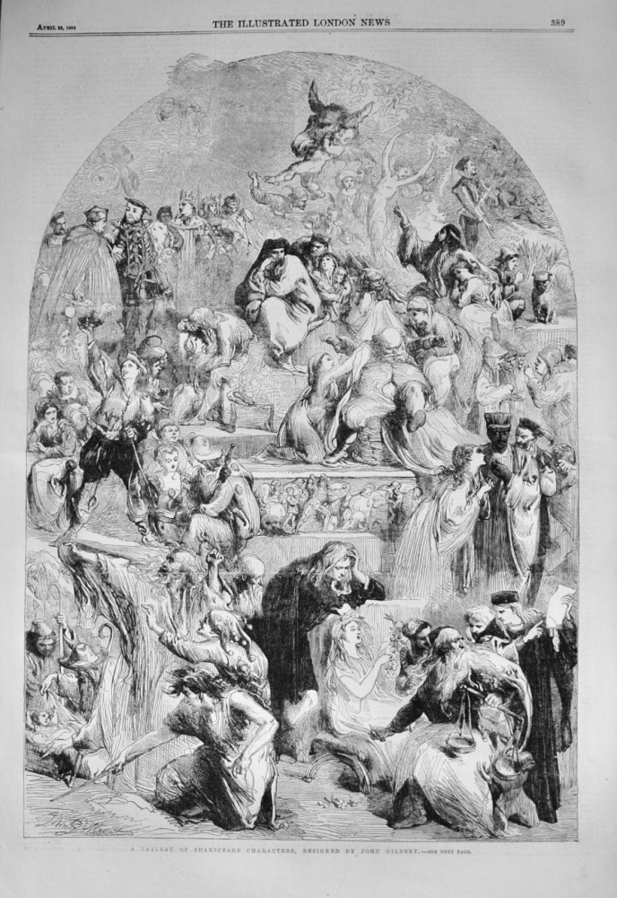 A Tableau of Shakspeare Characters - 1864