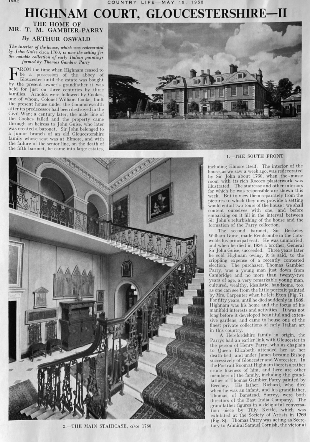 Hignam Court, Gloucestershire- II.  1950.