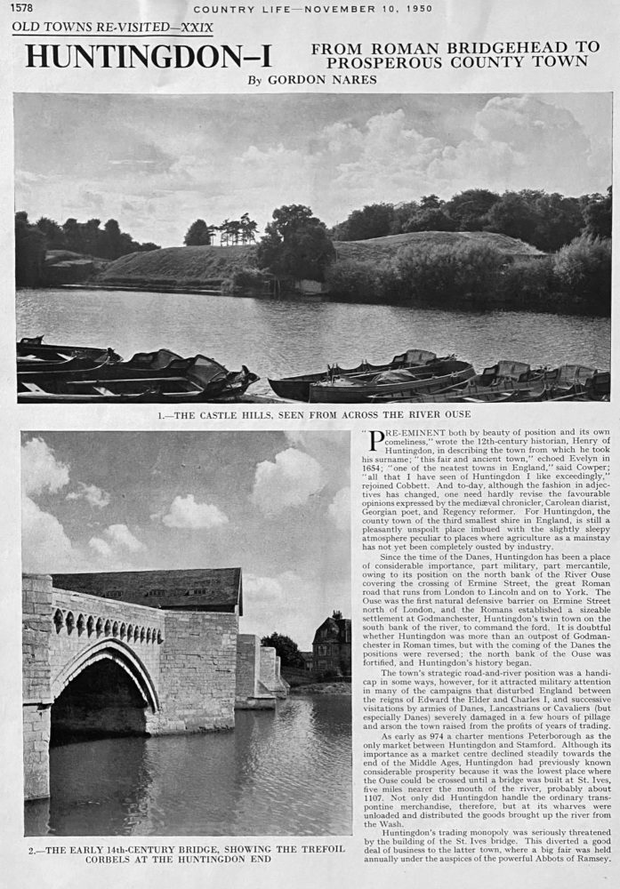 Huntingdon,  (Parts 1 to 3.)  1950.