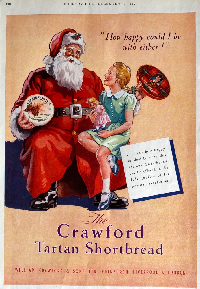 The Crawford Tartan Shortbread.  1950.