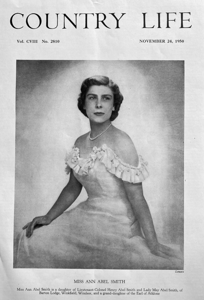 Miss Ann Abel Smith.  1950.