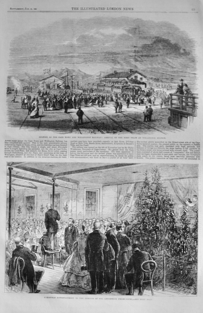 Opening of the Cape Town and Wellington Railway - 1864
