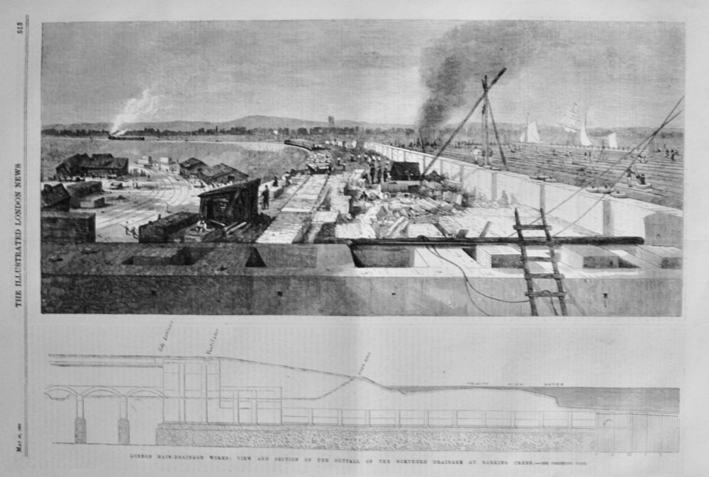 London Main-Drainage Works - 1864