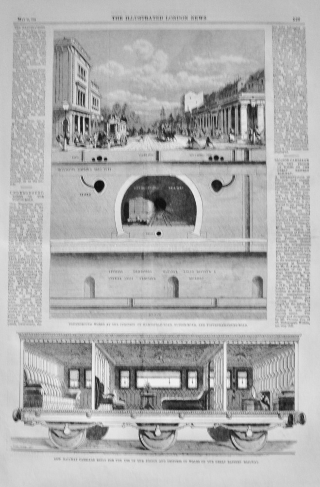 Railway Carriage built for the Royals on the Great Eastern Railway - 1864