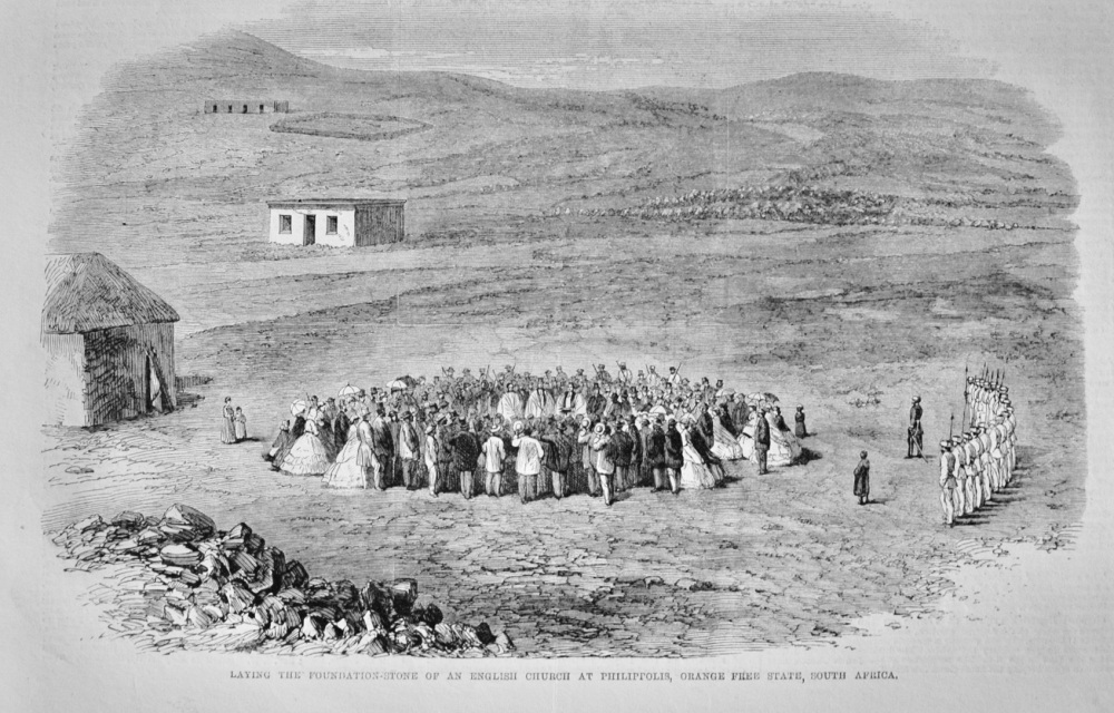 Laying the Foundation Stone of a Church at Philippolis - 1864