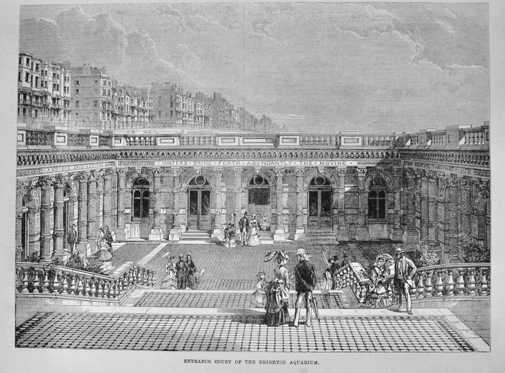 Entrance Court of the Brighton Aquarium - 1872