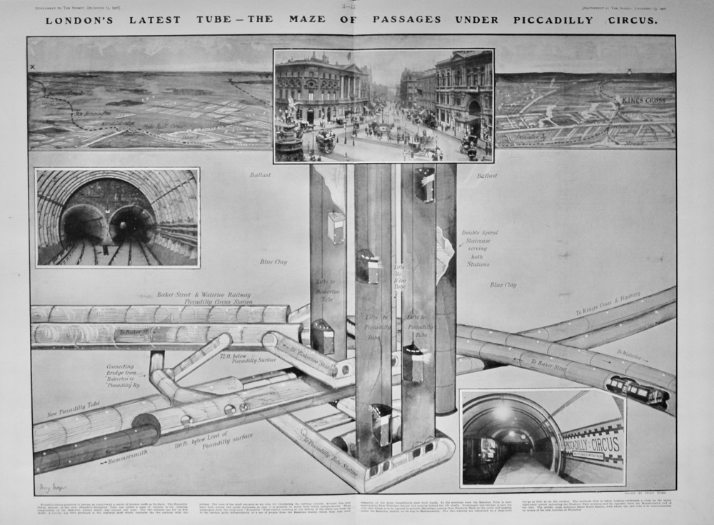 London's latest Tube Thoroughfare - 1906
